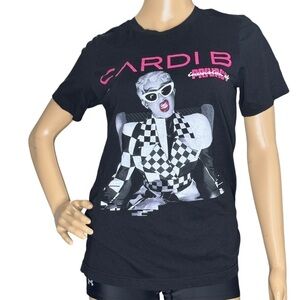 Cardi B Invasion of Privacy 2019 tour t-shirt black short sleeves small